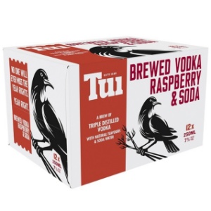 Picture of Tui 7% Vodka Raspberry 12pack Cans 250ml