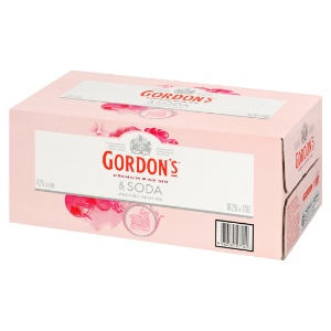 Picture of Gordons 4% Pink Gin & Soda 18pack Cans 250ml