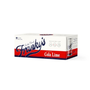 Picture of Frankys Cola & Lime 10pk Cans 330ml