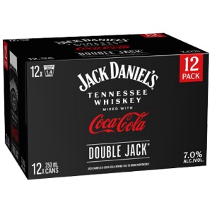 Picture of Jack Daniels Double Jack n Coke 7% 12pk Cans 250ml